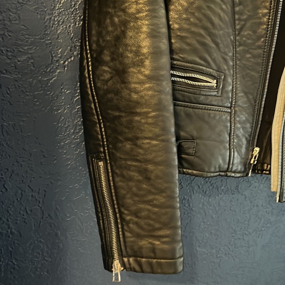 Wildflower Leather Jacket. Size Small. - Picture 4 of 7
